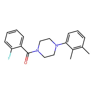 [4-(2,3-Dimethylphenyl)piperazin-1-yl]-(2-fluorophenyl)methanone structure