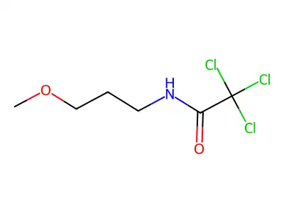 2,2,2-trichloro-N-(3-methoxypropyl)acetamide structure