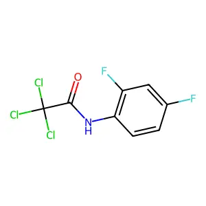 2,2,2-trichloro-N-(2,4-difluorophenyl)acetamide structure