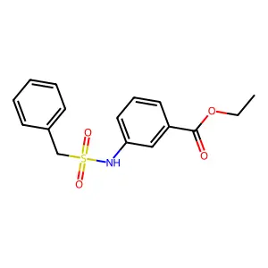 Ethyl 3-[(benzylsulfonyl)amino]benzoate structure