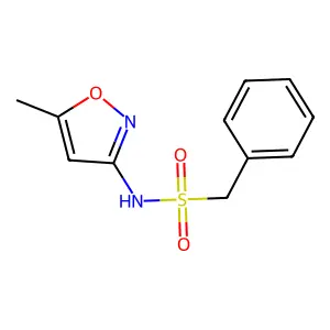 N-(5-methyl-1,2-oxazol-3-yl)-1-phenylmethanesulfonamide structure
