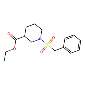 Ethyl 1-(benzylsulfonyl)piperidine-3-carboxylate structure