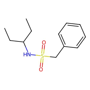 N-pentan-3-yl-1-phenylmethanesulfonamide structure