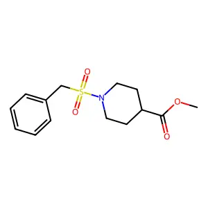 Methyl 1-(benzylsulfonyl)piperidine-4-carboxylate structure