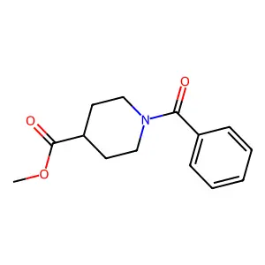 Methyl 1-benzoylpiperidine-4-carboxylate structure