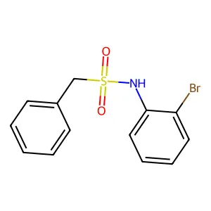 N-(2-bromophenyl)-1-phenylmethanesulfonamide structure