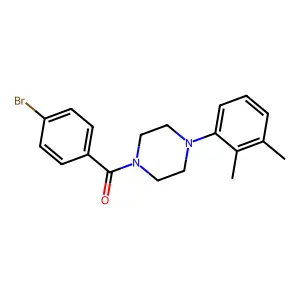 1-(4-Bromobenzoyl)-4-(2,3-dimethylphenyl)piperazine structure
