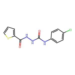 1-(4-Chlorophenyl)-3-(thiophene-2-carbonylamino)urea structure
