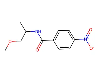 N-(1-methoxypropan-2-yl)-4-nitrobenzamide structure