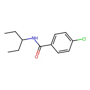 4-chloro-N-(1-ethylpropyl)benzamide structure