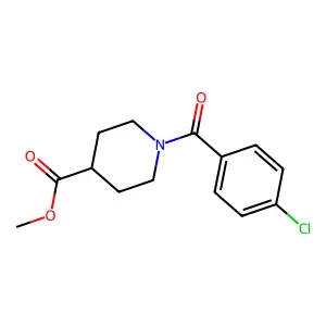 Methyl 1-(4-chlorobenzoyl)piperidine-4-carboxylate structure