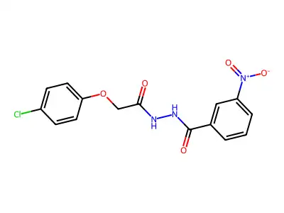 N'-[(4-chlorophenoxy)acetyl]-3-nitrobenzohydrazide structure