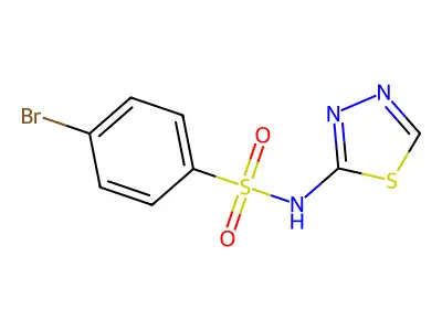 4-bromo-N-(1,3,4-thiadiazol-2-yl)benzene-1-sulfonamide structure