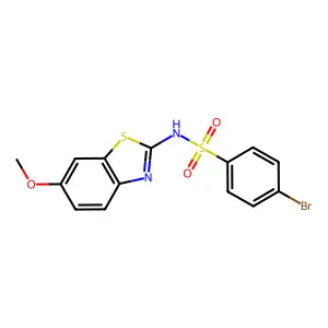 4-bromo-N-(6-methoxy-1,3-benzothiazol-2-yl)benzenesulfonamide structure
