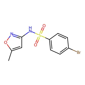 4-bromo-N-(5-methyl-1,2-oxazol-3-yl)benzenesulfonamide structure