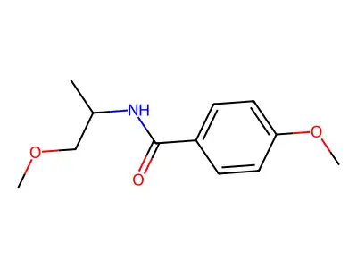 4-methoxy-N-(1-methoxypropan-2-yl)benzamide structure