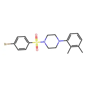1-(4-Bromophenyl)sulfonyl-4-(2,3-dimethylphenyl)piperazine structure
