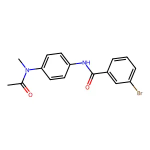 N-(4-(Acetylmethylamino)phenyl)-3-bromobenzamide structure