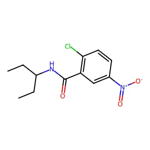 2-chloro-5-nitro-N-(pentan-3-yl)benzamide structure