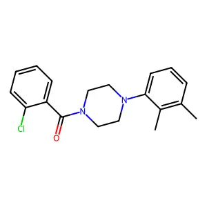 (2-Chlorophenyl)-[4-(2,3-dimethylphenyl)piperazin-1-yl]methanone structure