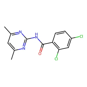 2,4-dichloro-N-(4,6-dimethylpyrimidin-2-yl)benzamide structure
