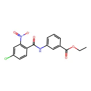 Ethyl 3-[(4-chloro-2-nitrobenzoyl)amino]benzoate structure