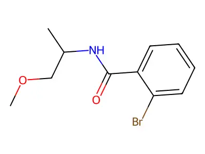 2-bromo-N-(1-methoxypropan-2-yl)benzamide structure