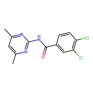 3,4-dichloro-N-(4,6-dimethylpyrimidin-2-yl)benzamide structure