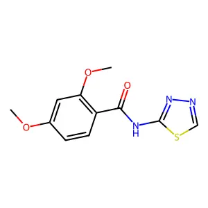 2,4-dimethoxy-N-(1,3,4-thiadiazol-2-yl)benzamide structure