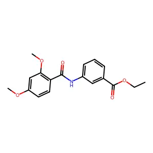 Ethyl 3-[(2,4-dimethoxybenzoyl)amino]benzoate structure