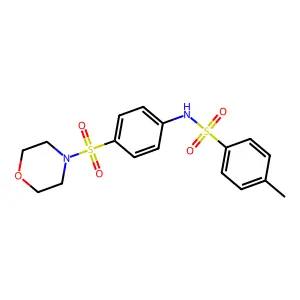 4-methyl-N-(4-(morpholinosulfonyl)phenyl)benzenesulfonamide structure