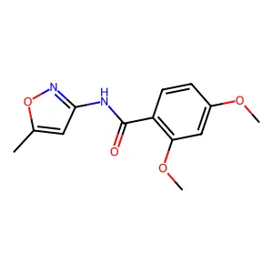 2,4-dimethoxy-N-(5-methyl-1,2-oxazol-3-yl)benzamide structure