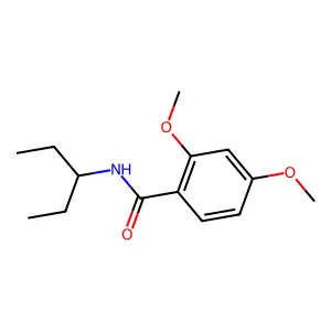 2,4-dimethoxy-N-(pentan-3-yl)benzamide structure