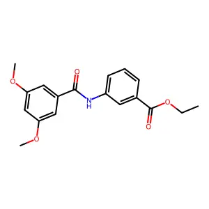 Ethyl 3-[(3,5-dimethoxybenzoyl)amino]benzoate structure