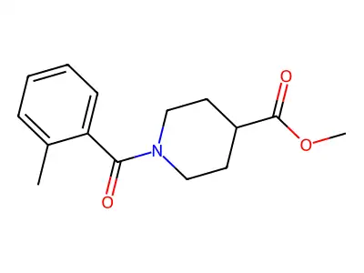 Methyl 1-(2-methylbenzoyl)piperidine-4-carboxylate structure