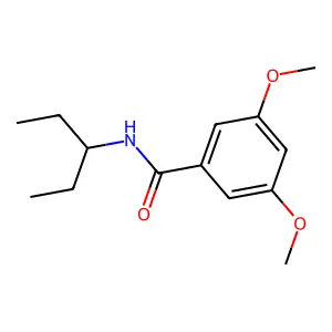 3,5-dimethoxy-N-(pentan-3-yl)benzamide structure