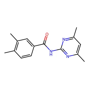 N-(4,6-dimethylpyrimidin-2-yl)-3,4-dimethylbenzamide structure