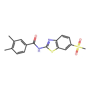 N-(6-Methanesulfonyl-benzothiazol-2-yl)-3,4-dimethyl-benzamide structure