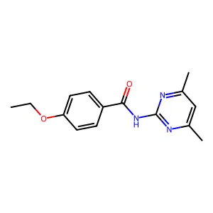 N-(4,6-dimethyl-2-pyrimidinyl)-4-ethoxybenzamide structure