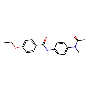 N-[4-[acetyl(methyl)amino]phenyl]-4-ethoxybenzamide structure
