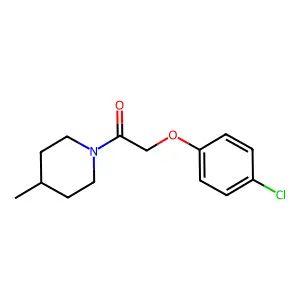 4-Chlorophenyl 2-(4-methyl-1-piperidinyl)-2-oxoethyl ether structure