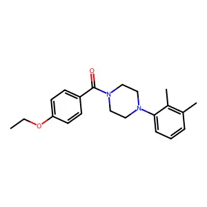 [4-(2,3-Dimethylphenyl)piperazin-1-yl]-(4-ethoxyphenyl)methanone structure