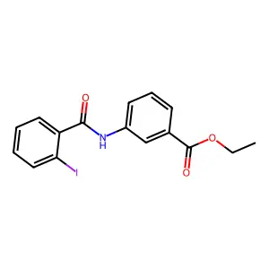 Ethyl 3-[(2-iodobenzoyl)amino]benzoate structure