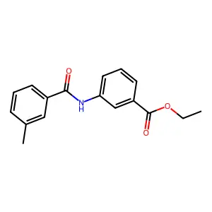 Ethyl 3-[(3-methylbenzoyl)amino]benzoate structure