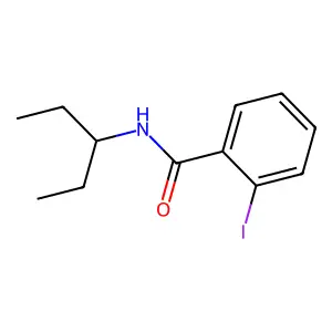 2-iodo-N-(pentan-3-yl)benzamide structure