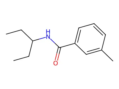 3-methyl-N-(pentan-3-yl)benzamide structure