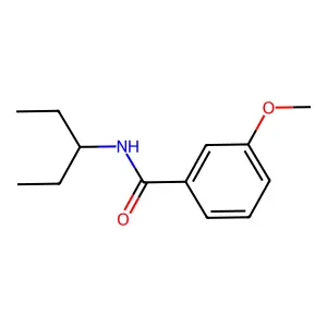 3-methoxy-N-(pentan-3-yl)benzamide structure