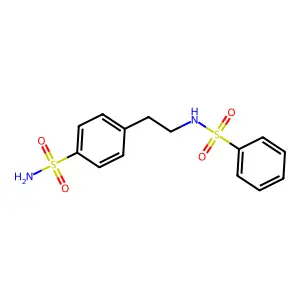 4-{2-[(Phenylsulfonyl)amino]ethyl}benzenesulfonamide structure