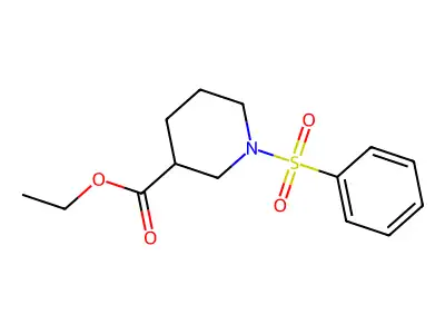 Ethyl 1-(phenylsulfonyl)piperidine-3-carboxylate structure