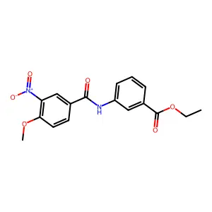 Ethyl 3-[(4-methoxy-3-nitrobenzoyl)amino]benzoate structure